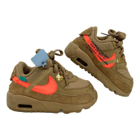 Nike Off-White Tan Air Max 90 BT SneakersSize